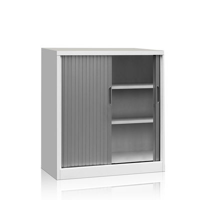 Casier de taille en métal de portes de volet de roulement demi avec 2 étagères réglables