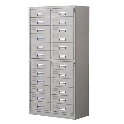24 tiroirs collent des Cabinets de stockage de fichier en métal de finition de poudre pour le bureau
