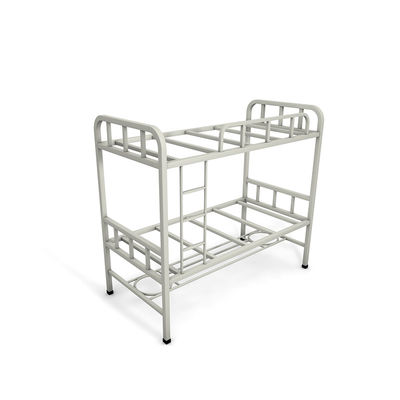 Lits superposés du dortoir 46kg Gray Color Adult Size Steel avec le support de chaussure