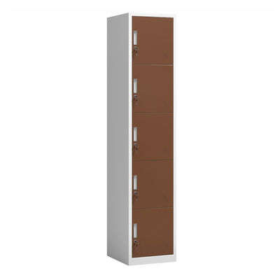 Les 5 portes verticales 5 sectionne des genres de casier de stockage en métal de style avec la serrure