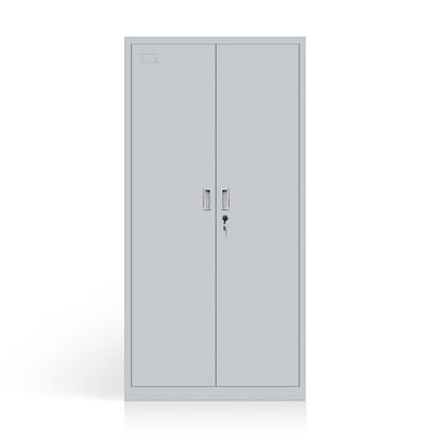 Meuble de rangement en acier en métal de classeur de bureau de porte à deux battants grise de couleur