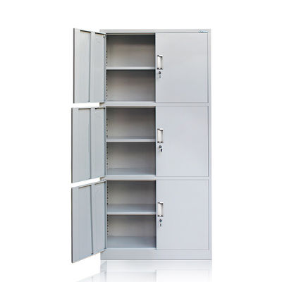Trois rangées renversent Gray Metal Storage Cabinet