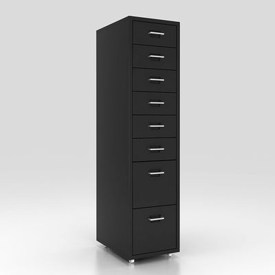 Classeur mobile en métal de la couleur 8 de tiroirs de salon de tiroirs multi de stockage