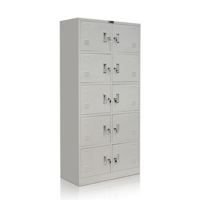 Meuble d'archivage en acier de stockage en métal de meubles de bureau de couleur grise de cinq rangées