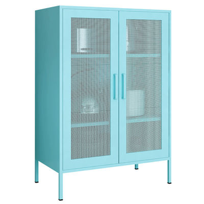 Demi stockage Lcoker de taille de placard en acier de Mesh Door Dining Room Storage