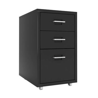 Meuble de rangement de maquillage de tiroirs du bien mobilier 3 de noir de structure de KD