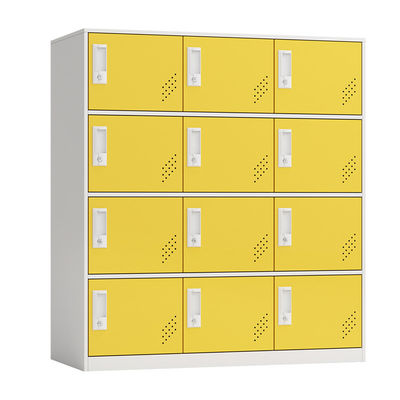Meuble de rangement de verrouillage résistant jaune pour le bureau ou la maison