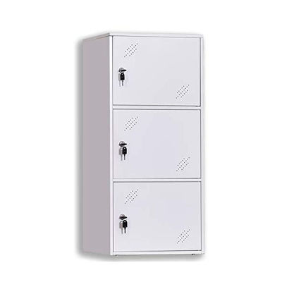 Casier de dossier en métal de casier de taille de bureau assemblé et combinable de la porte 3 blanche demi