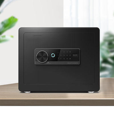 Coffre-fort intelligent de petite d'hôtel d'arme à feu de boîte serrure sûre à la maison noire de Digital avec la serrure d'empreinte digitale