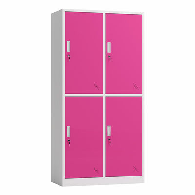 Cabinet verrouillable en métal de casier de stockage de porte du bureau 4 avec des clés