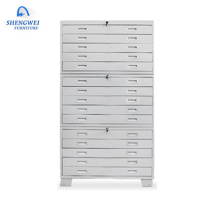 Cabinet horizontal de dessin en métal de dossier de carte de bureau pour les dessins A0 et A1