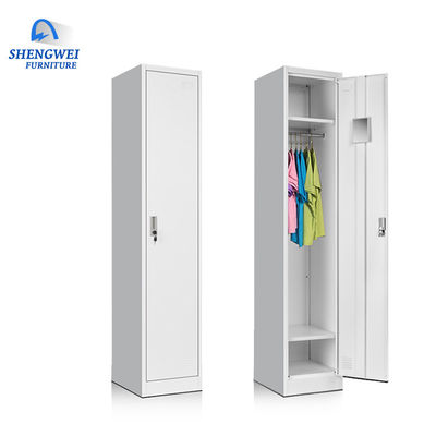 Garde-robe en acier de vêtements de porte simple