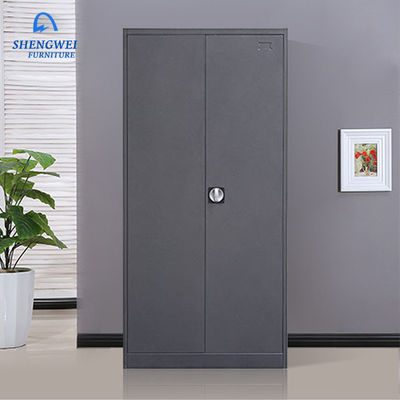 Casier vertical de garde-robe en métal de la porte à deux battants 180cm de chambre à coucher avec la boîte sûre