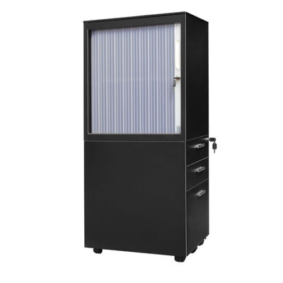 Cabinet en acier de piédestal de porte de roulement de Tambour de quatre roues