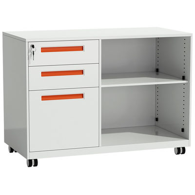 Cabinet en acier de piédestal de porte de roulement de Tambour de quatre roues
