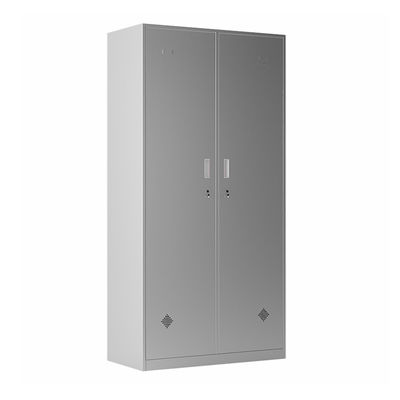 Le Cabinet d'acier inoxydable de 2 portes vêtx le casier de stockage pour le vestiaire