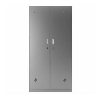Le Cabinet d'acier inoxydable de 2 portes vêtx le casier de stockage pour le vestiaire