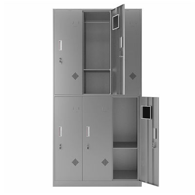Cabinet verrouillable d'acier inoxydable de stockage de 6 vêtements de portes pour le vestiaire