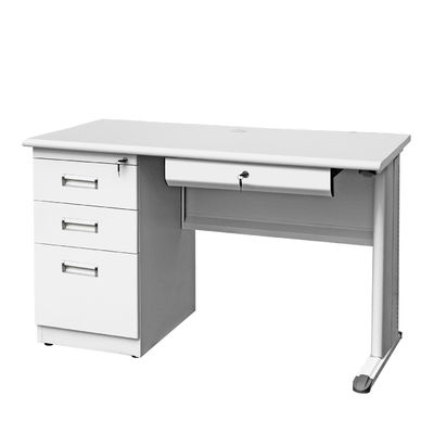 3 tiroirs 1 poudre de support de clavier ont enduit le bureau exécutif en acier