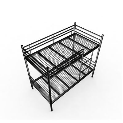 Cadre de Metal Bunk Bed de barrière de Grey Black Steel Mesh Full d'appartement