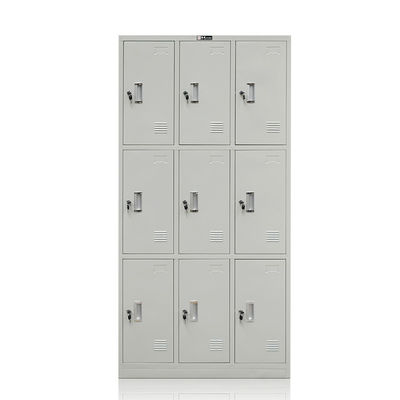 Casier de stockage multi en acier de porte de gymnase de porte 9 en métal pour le vestiaire