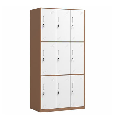 9 portes rétrécissent le casier de stockage multi de porte de bord pour le gymnase d'école