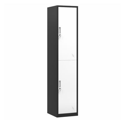 Casier de stockage de chambre à coucher en métal de garde-robe de vêtements d'acier de portes de la verticale 2