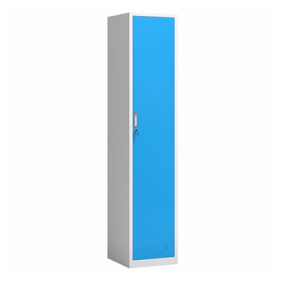 Casier de stockage en acier en métal de garde-robe de chambre à coucher de porte simple verticale