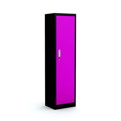 Casier de stockage en acier en métal de garde-robe de chambre à coucher de porte simple verticale