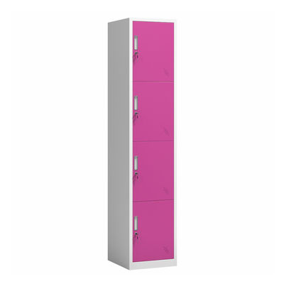 Cabinet de casier de stockage en métal de sections des portes 4 de la verticale 4 pour l'école