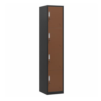 Cabinet de casier de stockage en métal de sections des portes 4 de la verticale 4 pour l'école