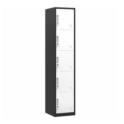 Les 5 portes verticales 5 sectionne des genres de casier de stockage en métal de style avec la serrure