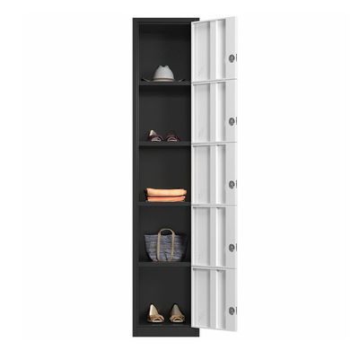 Les 5 portes verticales 5 sectionne des genres de casier de stockage en métal de style avec la serrure