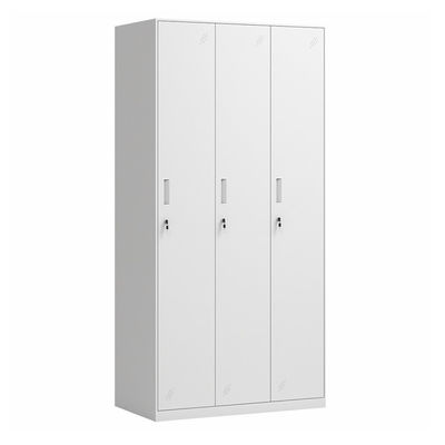 Casier de stockage en acier en métal de garde-robe de chambre à coucher de portes de la partie latérale 3 pour le vestiaire