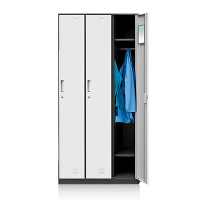 Casier de stockage en acier en métal de garde-robe de chambre à coucher de portes de la partie latérale 3 pour le vestiaire