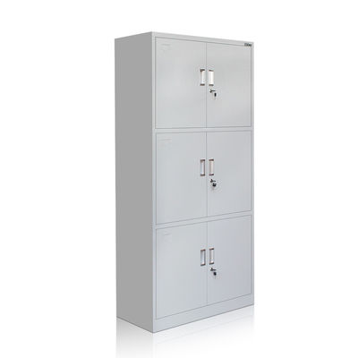 Trois rangées renversent Gray Metal Storage Cabinet