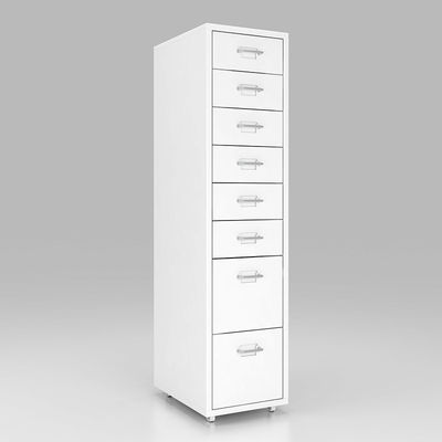Classeur mobile en métal de la couleur 8 de tiroirs de salon de tiroirs multi de stockage