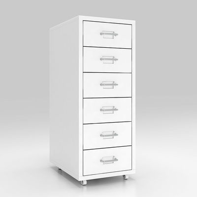 Classeur mobile en métal de tiroirs de la structure 6 de KD pour le stockage à la maison