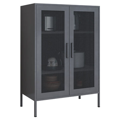 Demi stockage Lcoker de taille de placard en acier de Mesh Door Dining Room Storage
