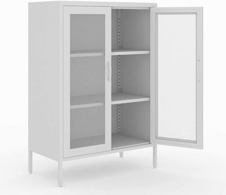 Demi stockage Lcoker de taille de placard en acier de Mesh Door Dining Room Storage