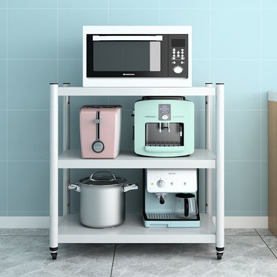 Support en acier d'étagère de stockage mobile résistant de 3 rangées pour le bureau et la maison