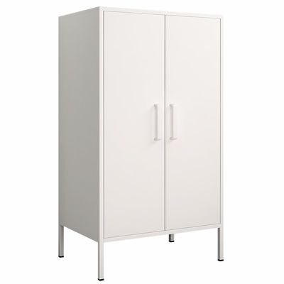 Casier de stockage à la maison de taille de portes en métal de la chambre à coucher deux demi avec le pied