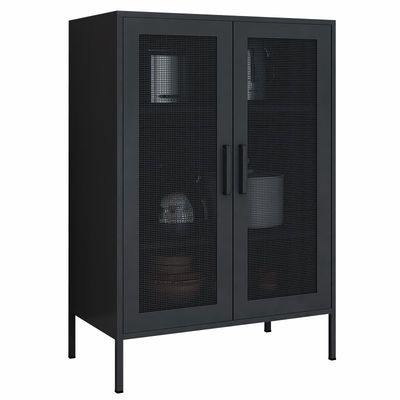 Double casier de taille de moitié de Mesh Door 1015x800x400mm en métal pour l'usage à la maison