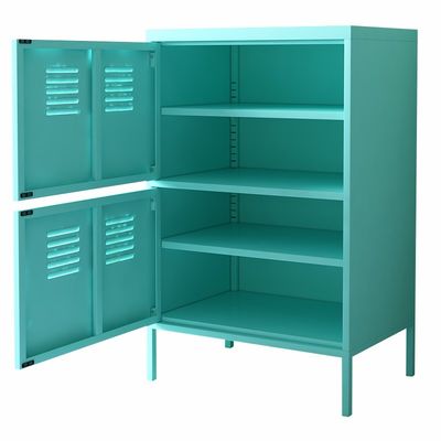 Cabinet en acier vertical de casier de taille de hautes de support portes de la jambe deux demi pour la maison