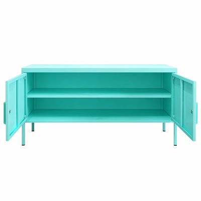 Haut meuble de rangement de support de la taille TV de moitié de porte à deux battants de jambe pour l'usage à la maison