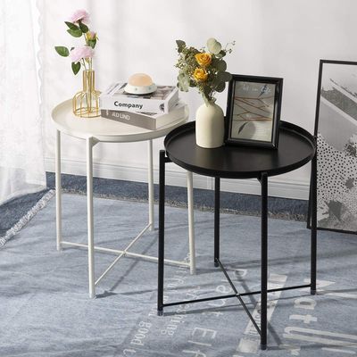 Le petit café 21.5x19x1.9 avance le plateau petit à petit de Sofa Side End Table With
