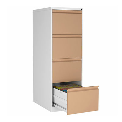 Meuble d'archivage en acier en métal de couleur de double de pièce de bureau de 4 tiroirs