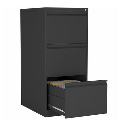 Bureau sous le meuble d'archivage en acier noir de stockage de tiroirs du bureau 3