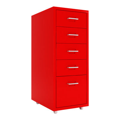 À la maison 5 meuble de rangement mobile 690mm de taille bleue des tiroirs avec des roues