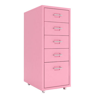 À la maison 5 meuble de rangement mobile 690mm de taille bleue des tiroirs avec des roues